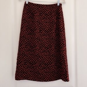 Shein skirt black and red small